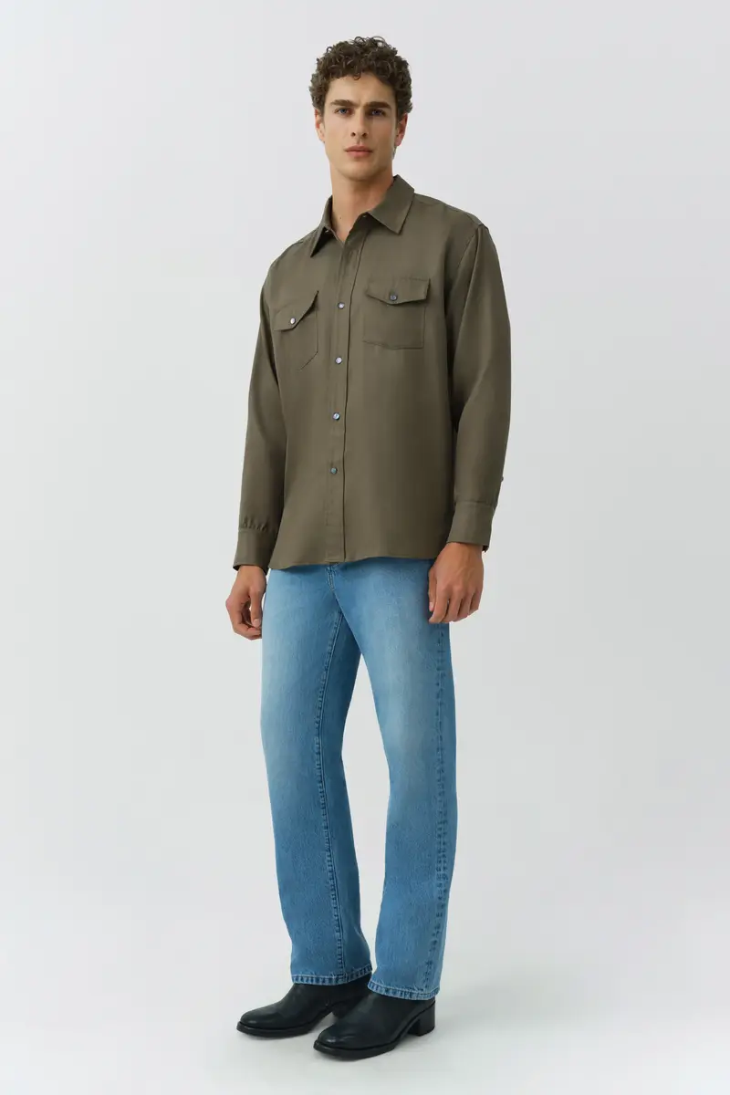 Simkhai Carter Refined Workwear Shirt | Thumbnail 4 Simkhai Carter Refined Workwear Shirt | Thumbnail 4