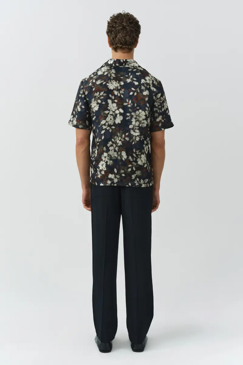Simkhai Casper Printed Silk Shirt | Thumbnail 4 Simkhai Casper Printed Silk Shirt | Thumbnail 4
