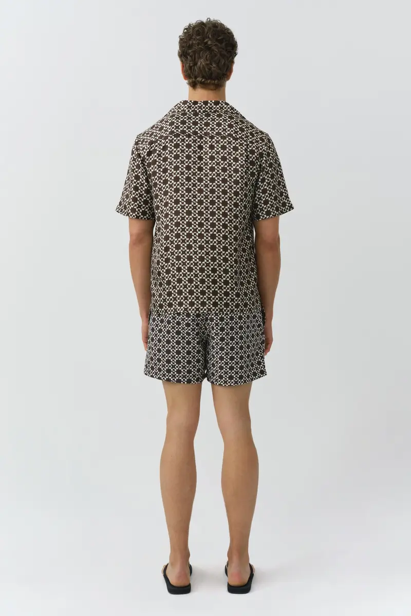 Simkhai Casper Printed Silk Shirt | Thumbnail 5 Simkhai Casper Printed Silk Shirt | Thumbnail 5