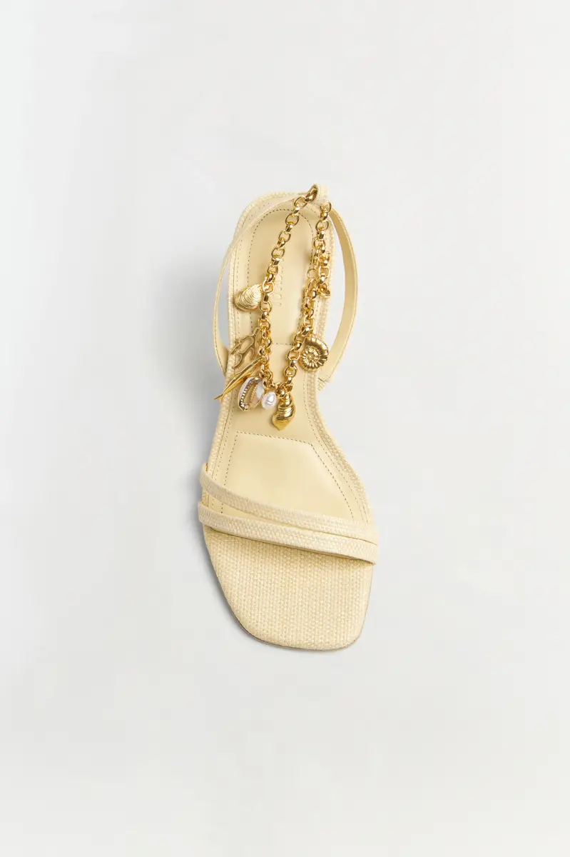 Simkhai Caspian Raffia Strappy Heel | Thumbnail 2 Simkhai Caspian Raffia Strappy Heel | Thumbnail 2