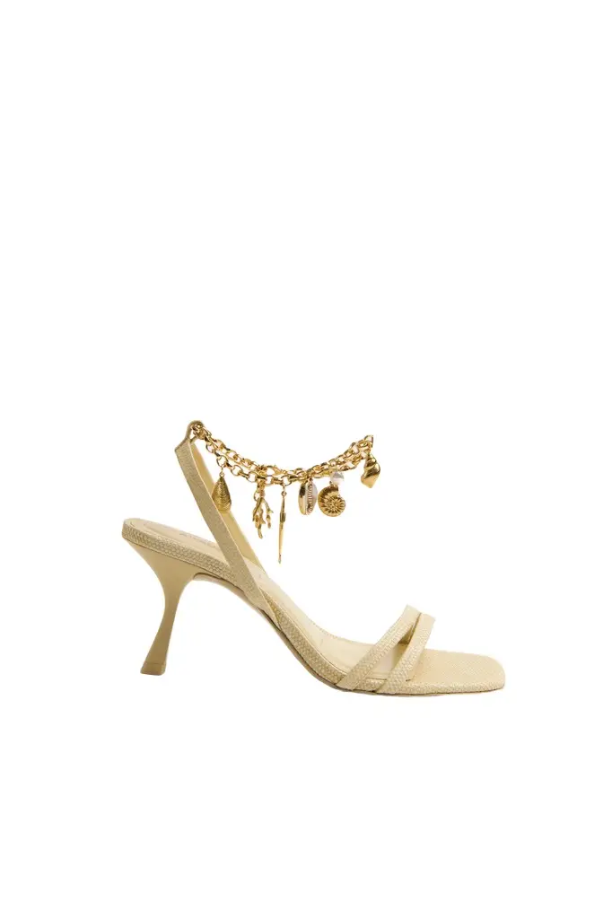 Simkhai Caspian Raffia Strappy Heel