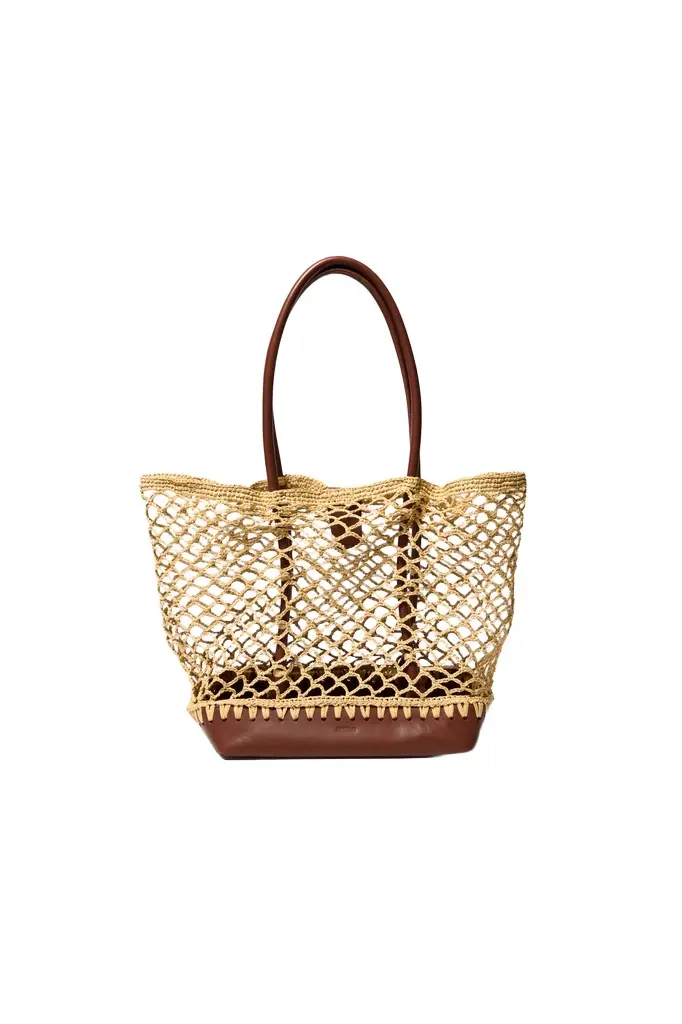 Simkhai Caspian Raffia Tote