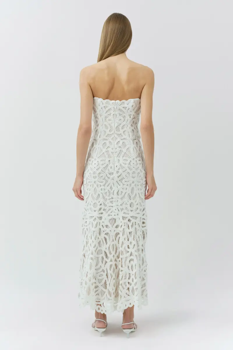 Simkhai Clairis Lace Bustier Midi Dress | Thumbnail 5 Simkhai Clairis Lace Bustier Midi Dress | Thumbnail 5