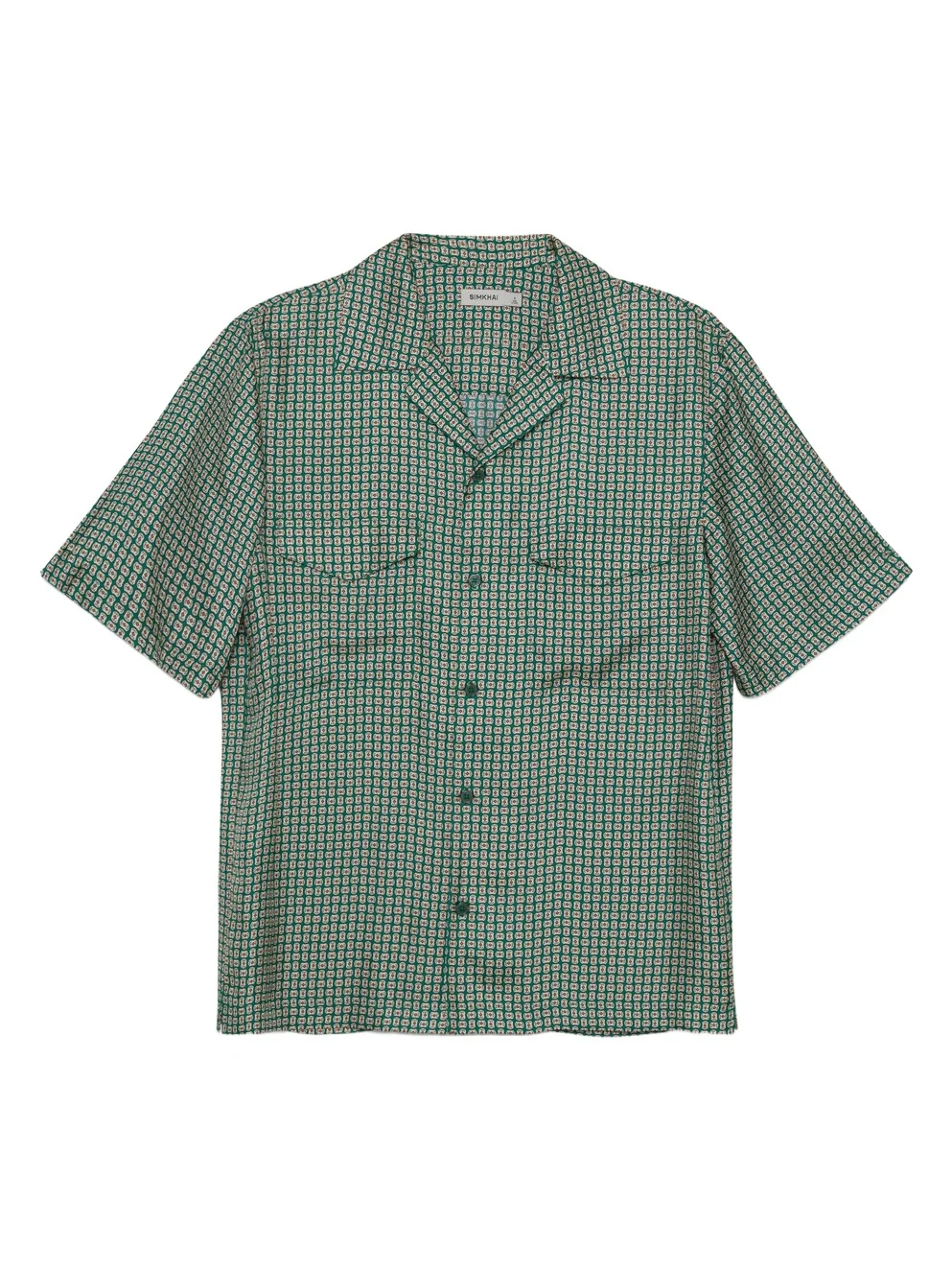 Clarke Silk Foulard Camp Shirt Clarke Silk Foulard Camp Shirt