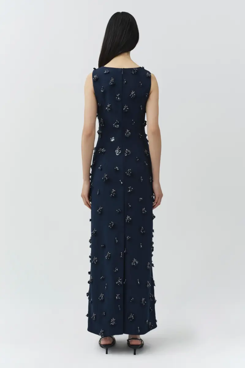 Simkhai Claudia Embellished Crepe Midi Dress | Thumbnail 5