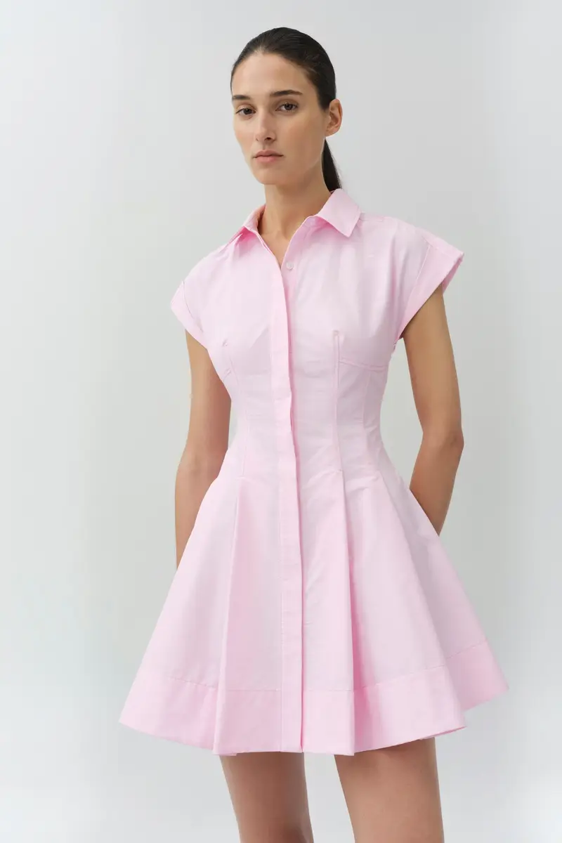 Simkhai Clemmie Cotton Mini Dress | Thumbnail 3 Simkhai Clemmie Cotton Mini Dress | Thumbnail 3