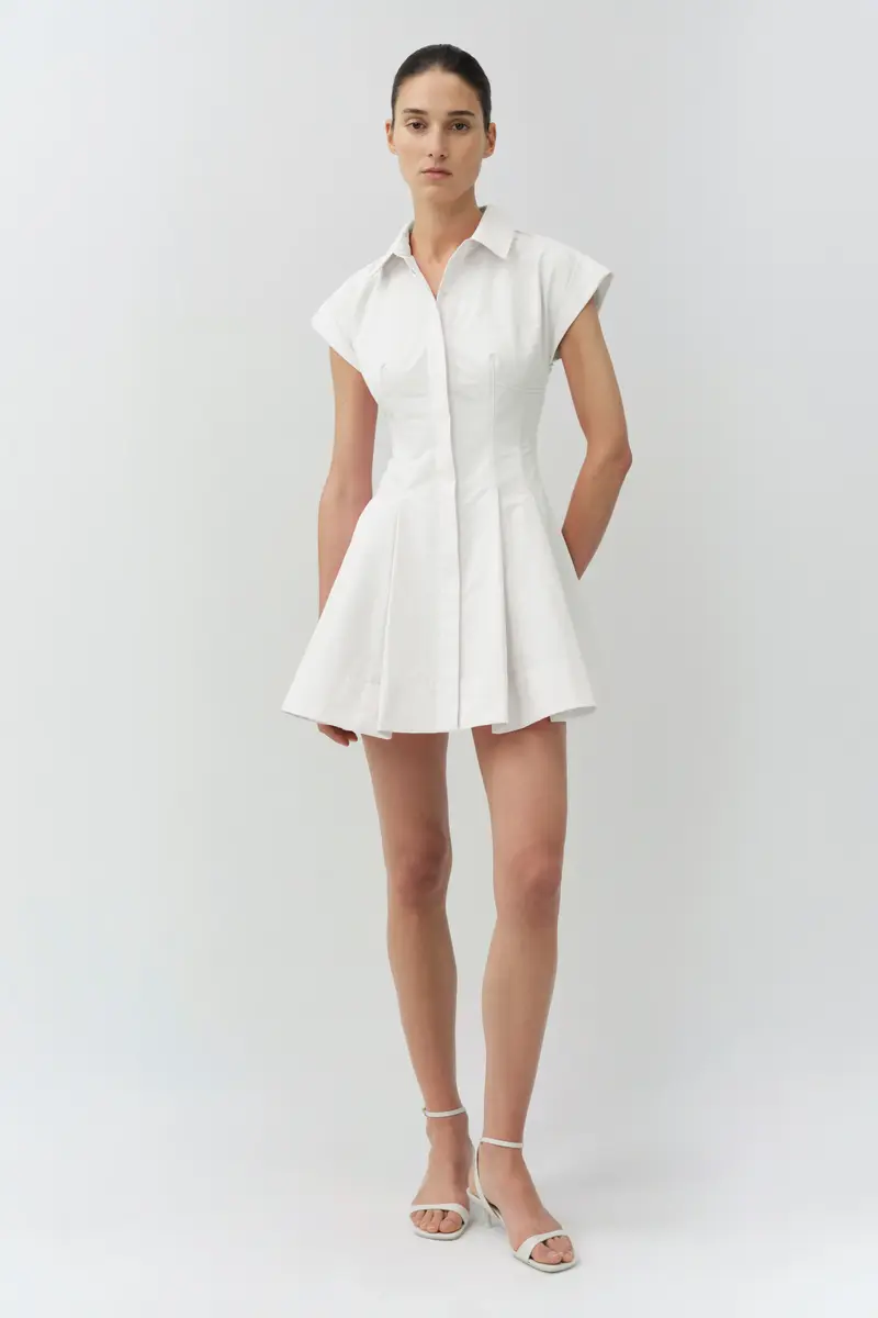 Simkhai Clemmie Cotton Mini Dress | Thumbnail 2 Simkhai Clemmie Cotton Mini Dress | Thumbnail 2