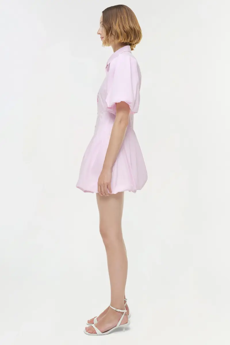 Simkhai Cleo Balloon Pintuck Mini Dress | Thumbnail 4 Simkhai Cleo Balloon Pintuck Mini Dress | Thumbnail 4