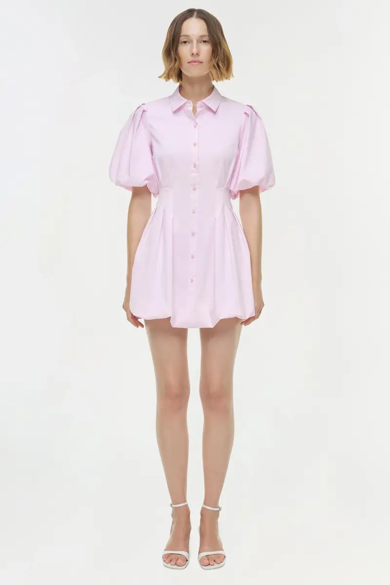 Simkhai Cleo Balloon Pintuck Mini Dress | Thumbnail 6 Simkhai Cleo Balloon Pintuck Mini Dress | Thumbnail 6