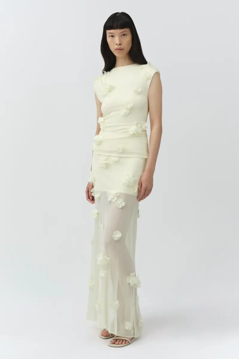 Simkhai Cora Floral Applique Midi Skirt | Thumbnail 5 Simkhai Cora Floral Applique Midi Skirt | Thumbnail 5