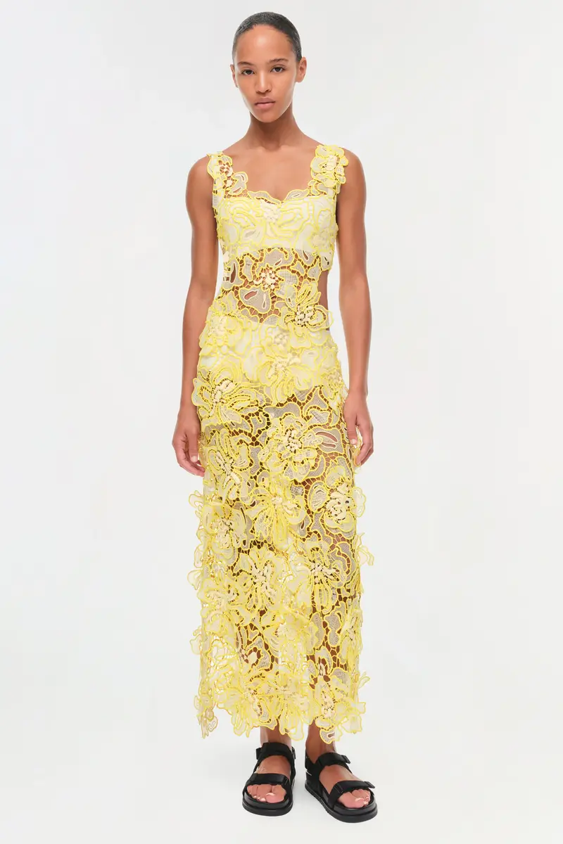 Simkhai Corinna Lace Midi Dress | Thumbnail 2 Simkhai Corinna Lace Midi Dress | Thumbnail 2