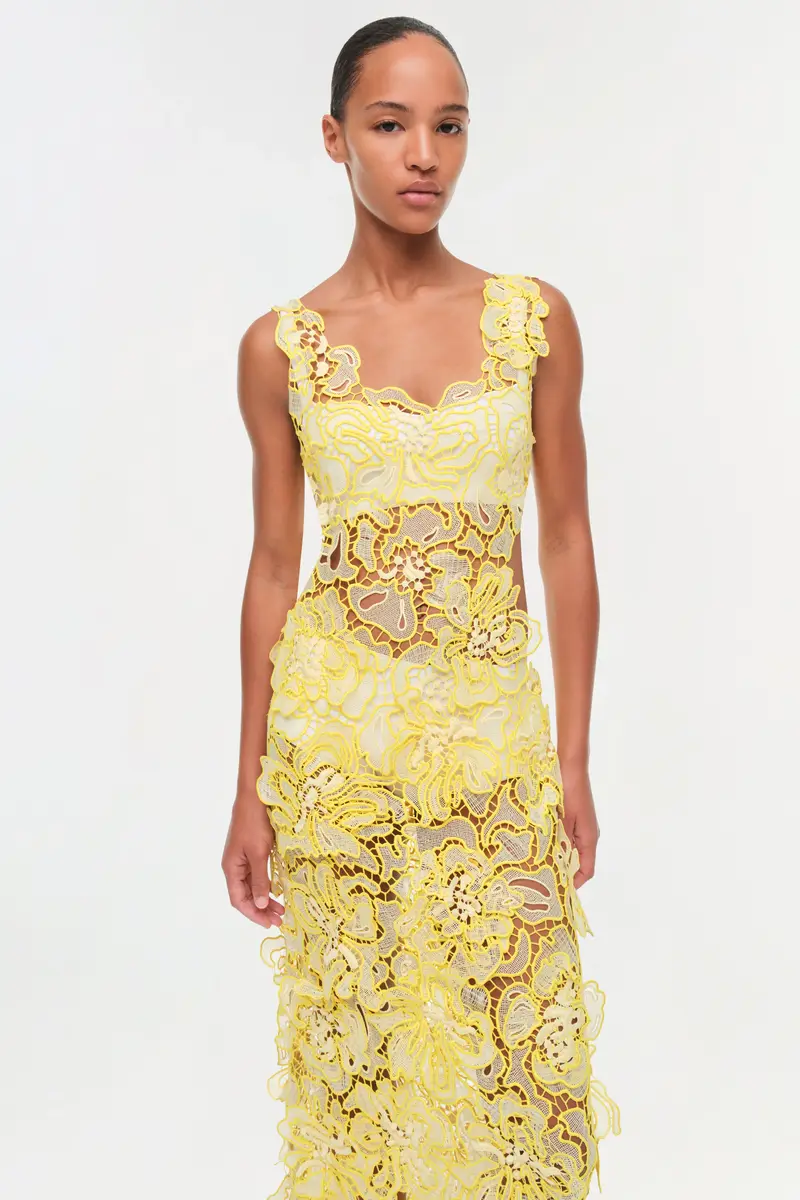 Simkhai Corinna Lace Midi Dress | Thumbnail 3 Simkhai Corinna Lace Midi Dress | Thumbnail 3