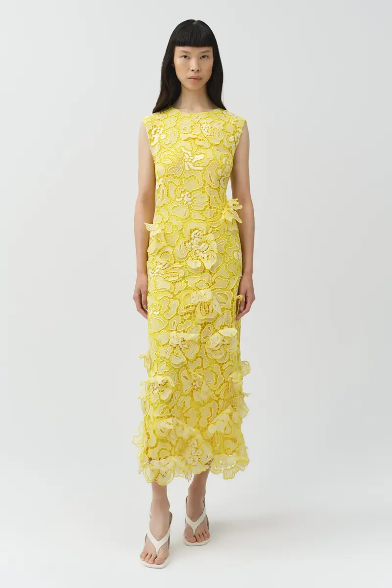 Simkhai Dahlia Lace Midi Dress | Thumbnail 2