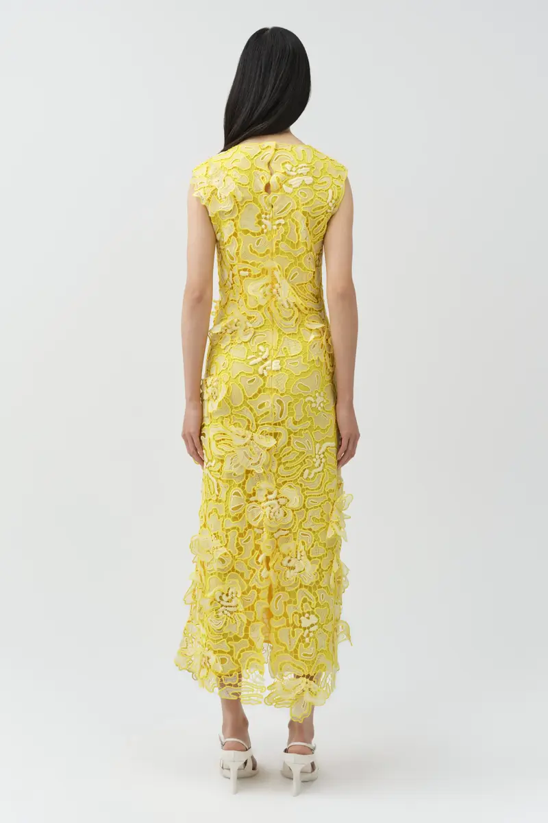 Simkhai Dahlia Lace Midi Dress | Thumbnail 4
