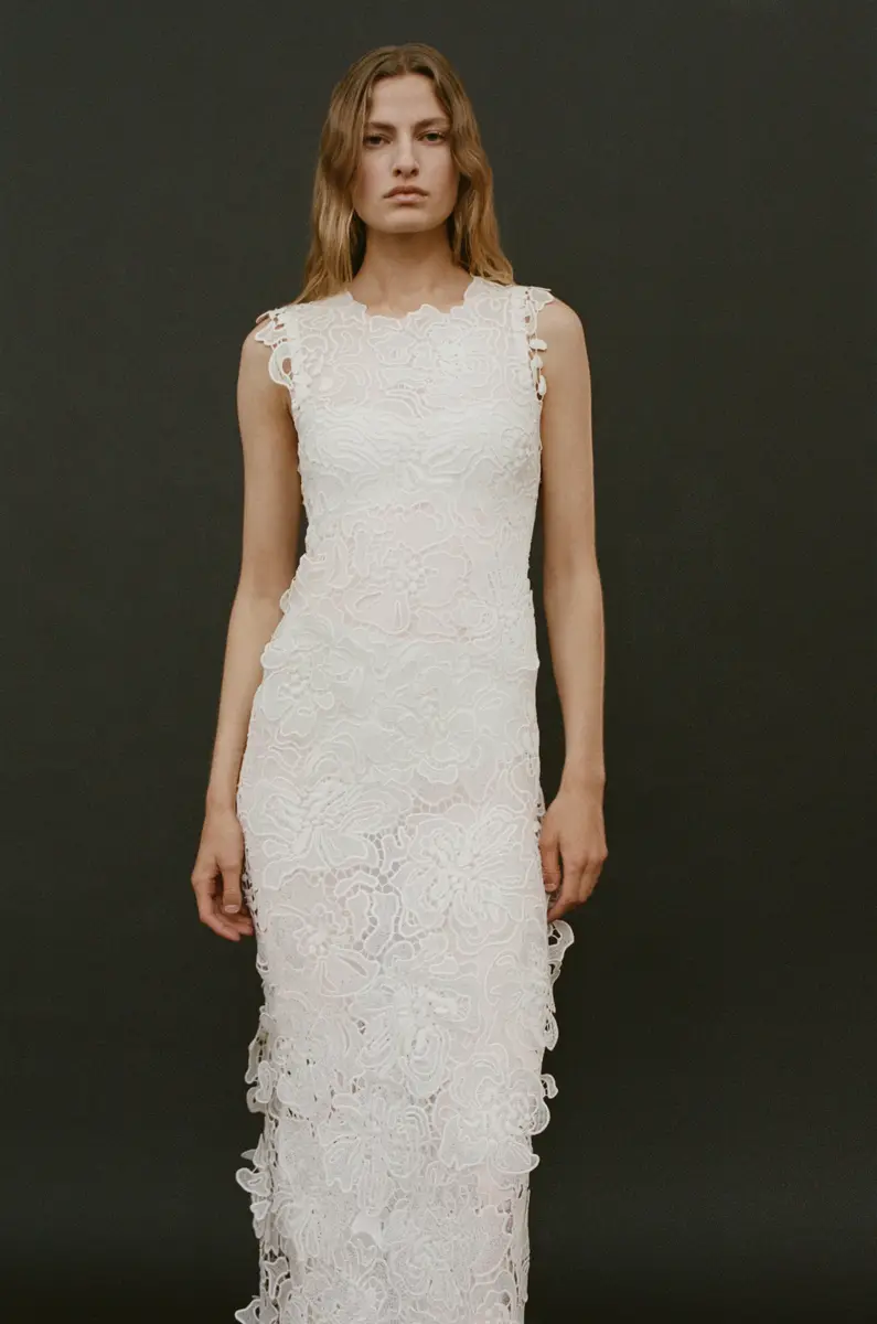 Simkhai Dahlia Lace Midi Dress | Thumbnail 2 Simkhai Dahlia Lace Midi Dress | Thumbnail 2