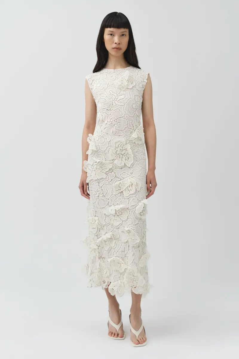Simkhai Dahlia Lace Midi Dress | Thumbnail 3 Simkhai Dahlia Lace Midi Dress | Thumbnail 3