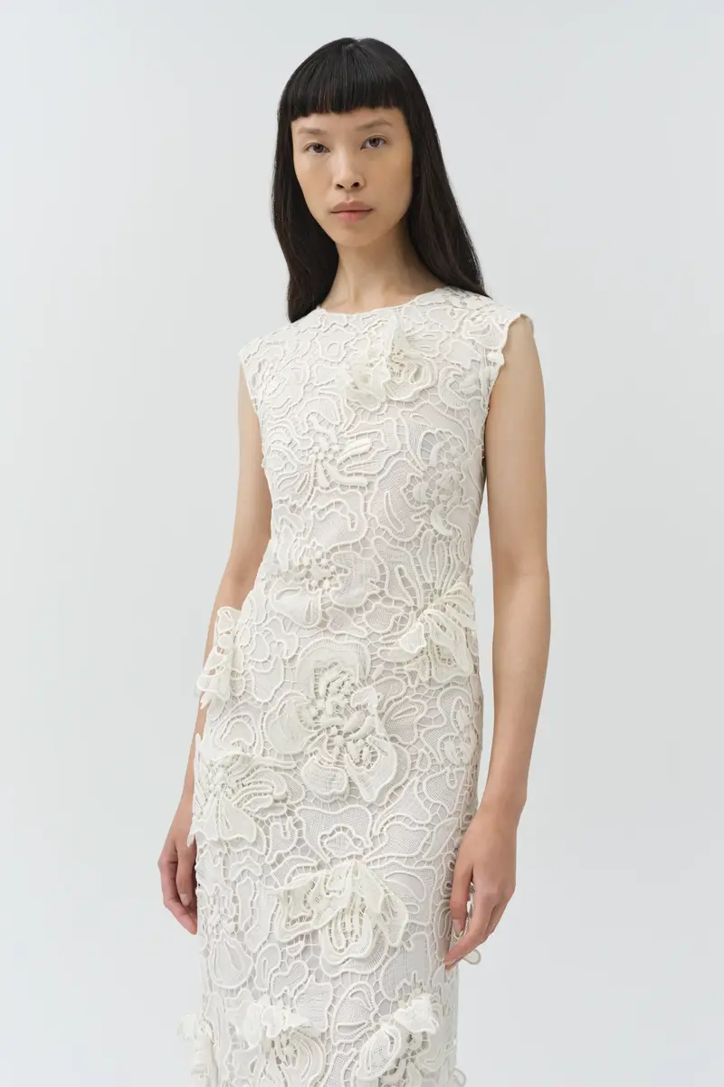 Simkhai Dahlia Lace Midi Dress | Thumbnail 4 Simkhai Dahlia Lace Midi Dress | Thumbnail 4