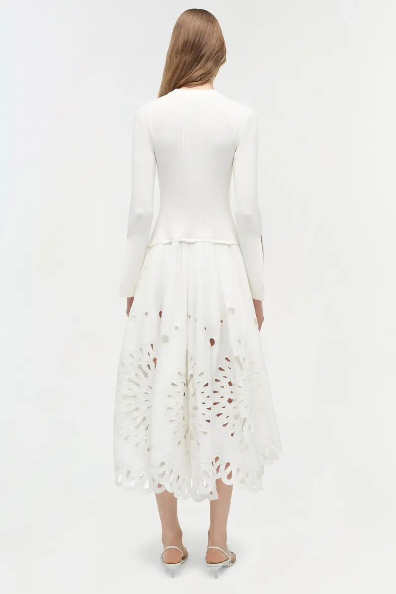 Simkhai Daila Embroidered Knit Midi Dress | Thumbnail 5 Simkhai Daila Embroidered Knit Midi Dress | Thumbnail 5