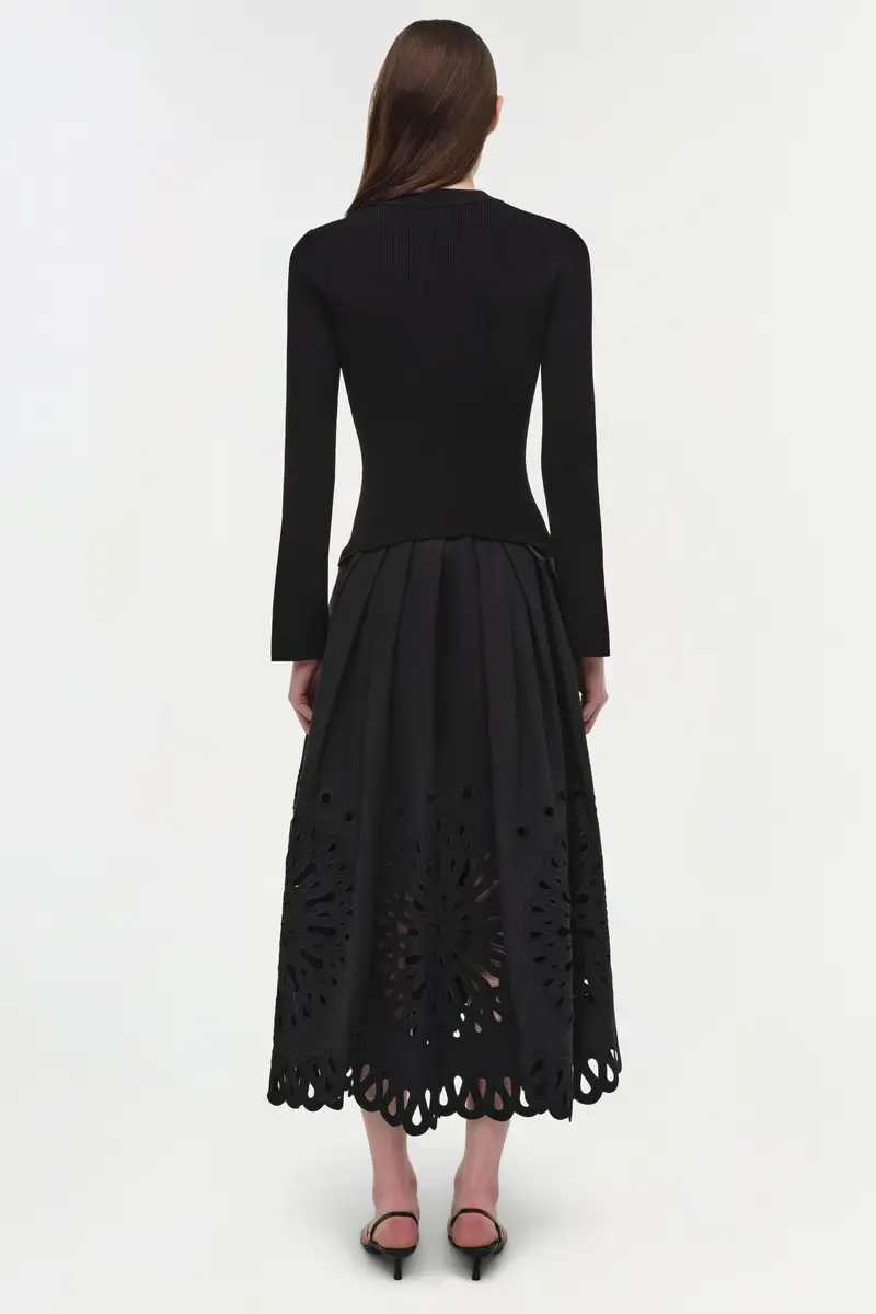 Simkhai Daila Embroidered Knit Midi Dress | Thumbnail 5 Simkhai Daila Embroidered Knit Midi Dress | Thumbnail 5