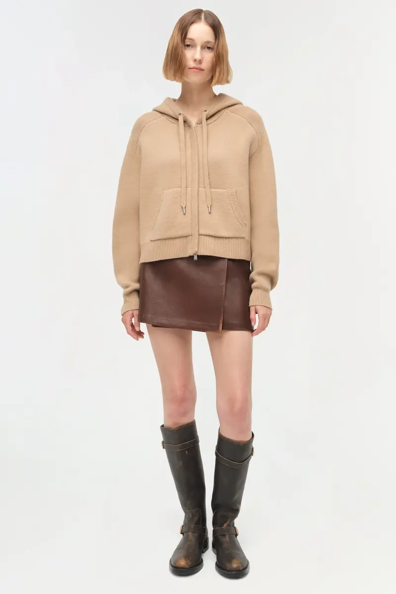 Simkhai Dakota Wool Cropped Hoodie | Thumbnail 2