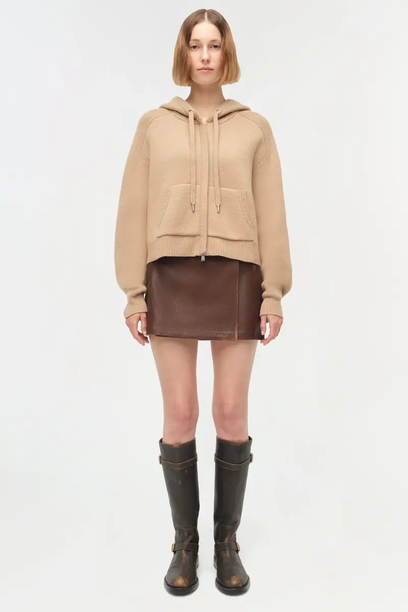 Simkhai Dakota Wool Cropped Hoodie | Thumbnail 6