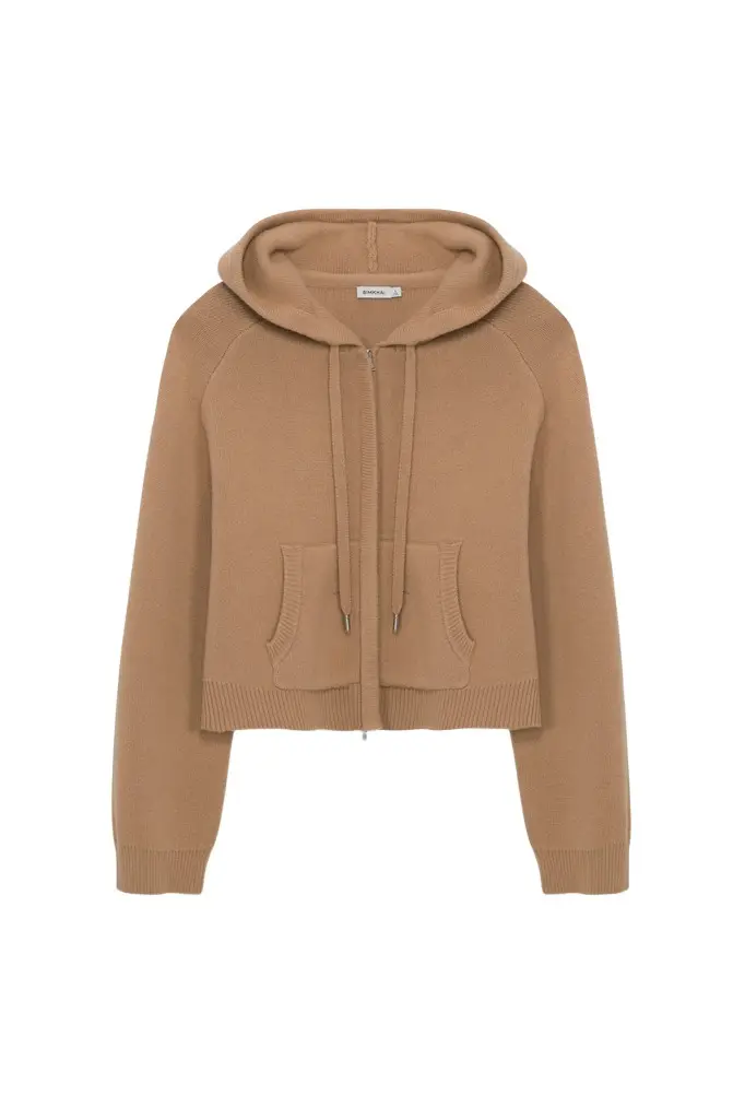 Simkhai Dakota Wool Cropped Hoodie