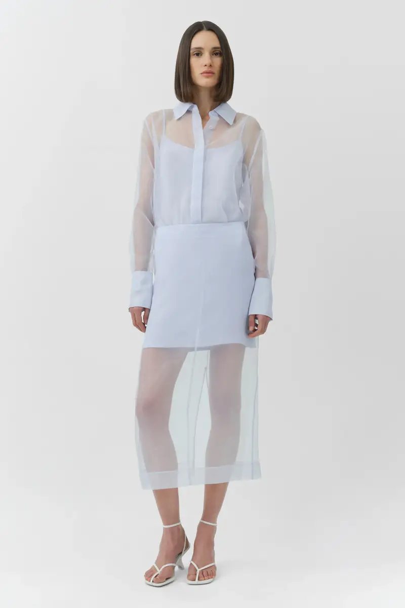 Simkhai Dana Organza Midi Skirt | Thumbnail 2 Simkhai Dana Organza Midi Skirt | Thumbnail 2