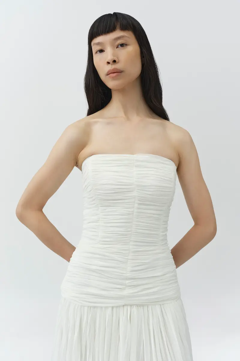 Simkhai Danielle Crinkle Jersey Bustier Gown | Thumbnail 3 Simkhai Danielle Crinkle Jersey Bustier Gown | Thumbnail 3
