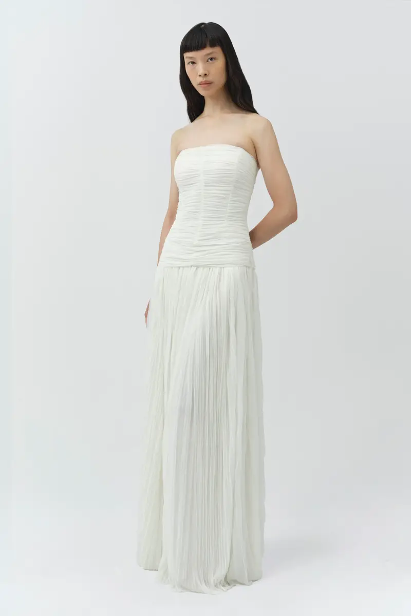 Simkhai Danielle Crinkle Jersey Bustier Gown | Thumbnail 4 Simkhai Danielle Crinkle Jersey Bustier Gown | Thumbnail 4