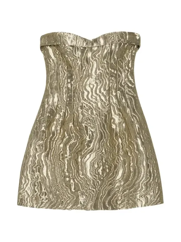 Darcie Metallic Jacquard Mini Dress