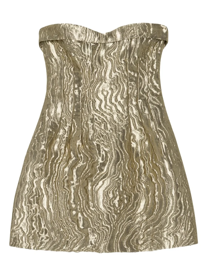 Darcie Metallic Jacquard Mini Dress Darcie Metallic Jacquard Mini Dress