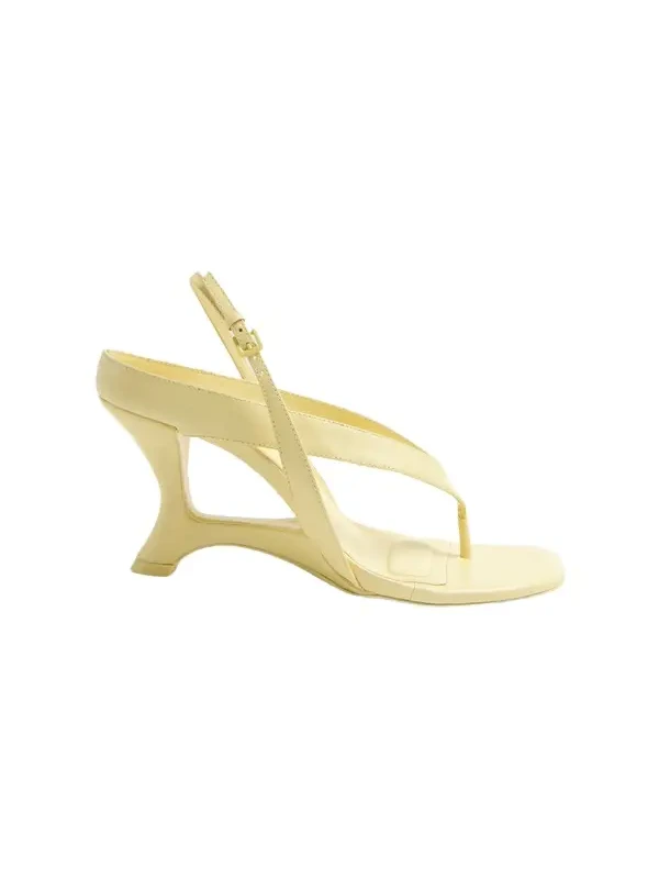 Darya Leather Wedge Thong Sandal