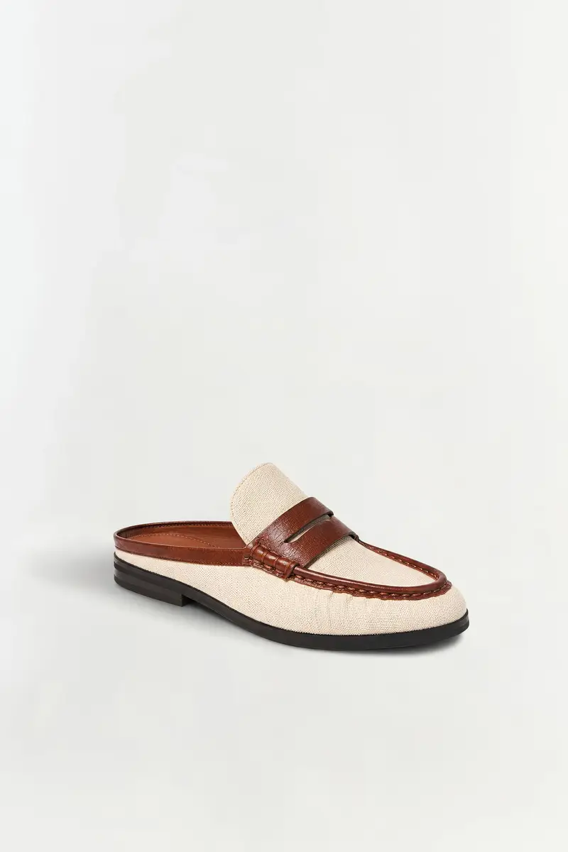 Simkhai Dean Canvas Combo Loafer Mule | Thumbnail 2 Simkhai Dean Canvas Combo Loafer Mule | Thumbnail 2