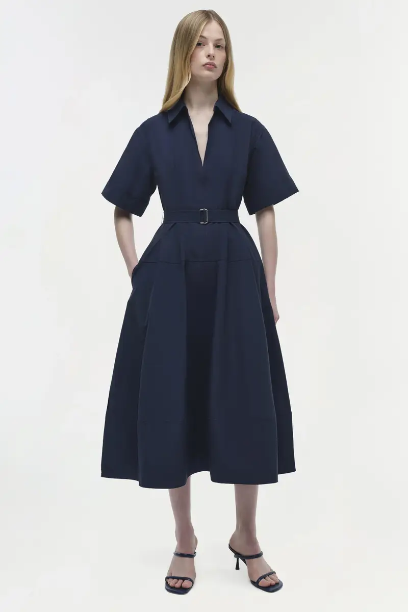 Simkhai Deanna Cotton Midi Dress | Thumbnail 2 Simkhai Deanna Cotton Midi Dress | Thumbnail 2