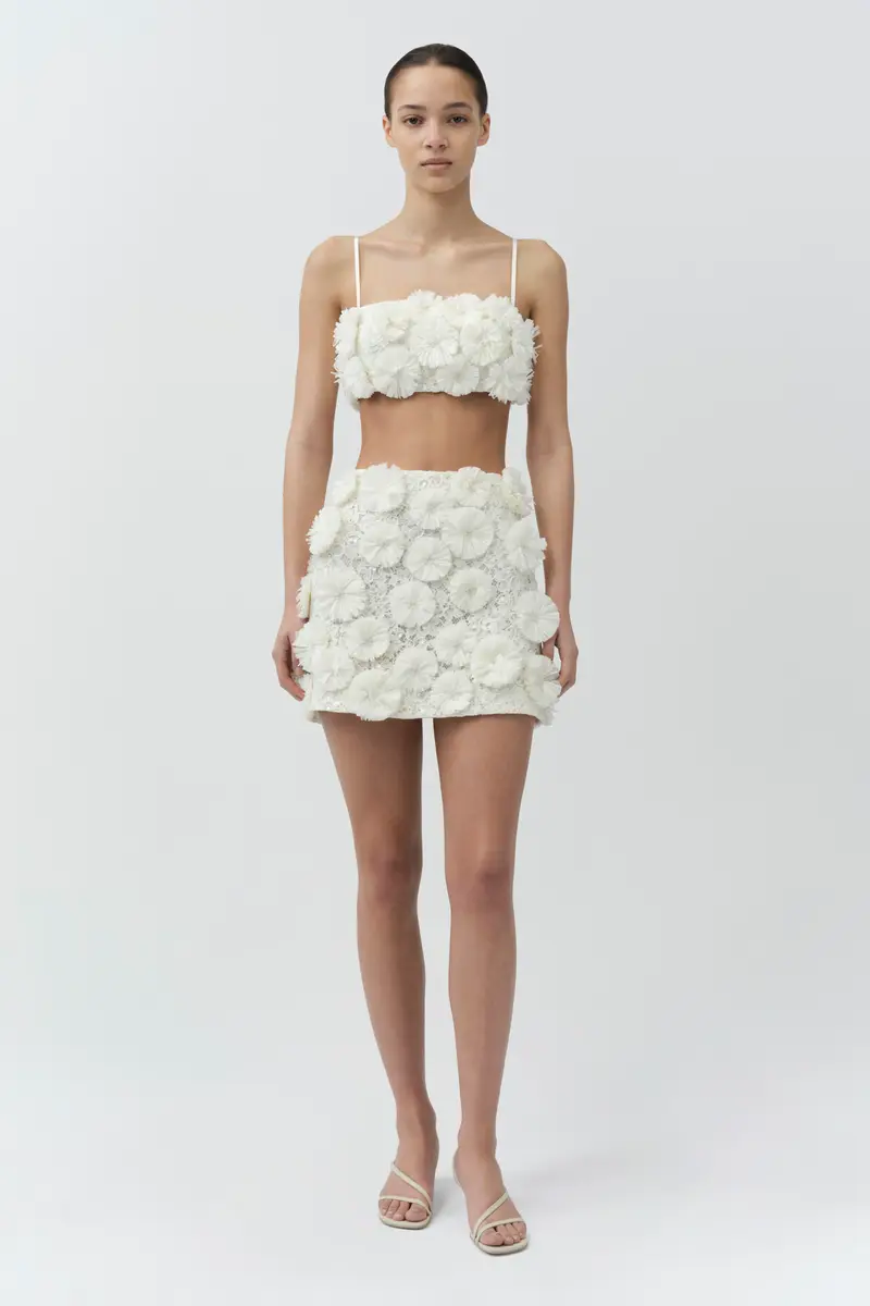 Simkhai Delia Floral Raffia Bra Top | Thumbnail 2 Simkhai Delia Floral Raffia Bra Top | Thumbnail 2