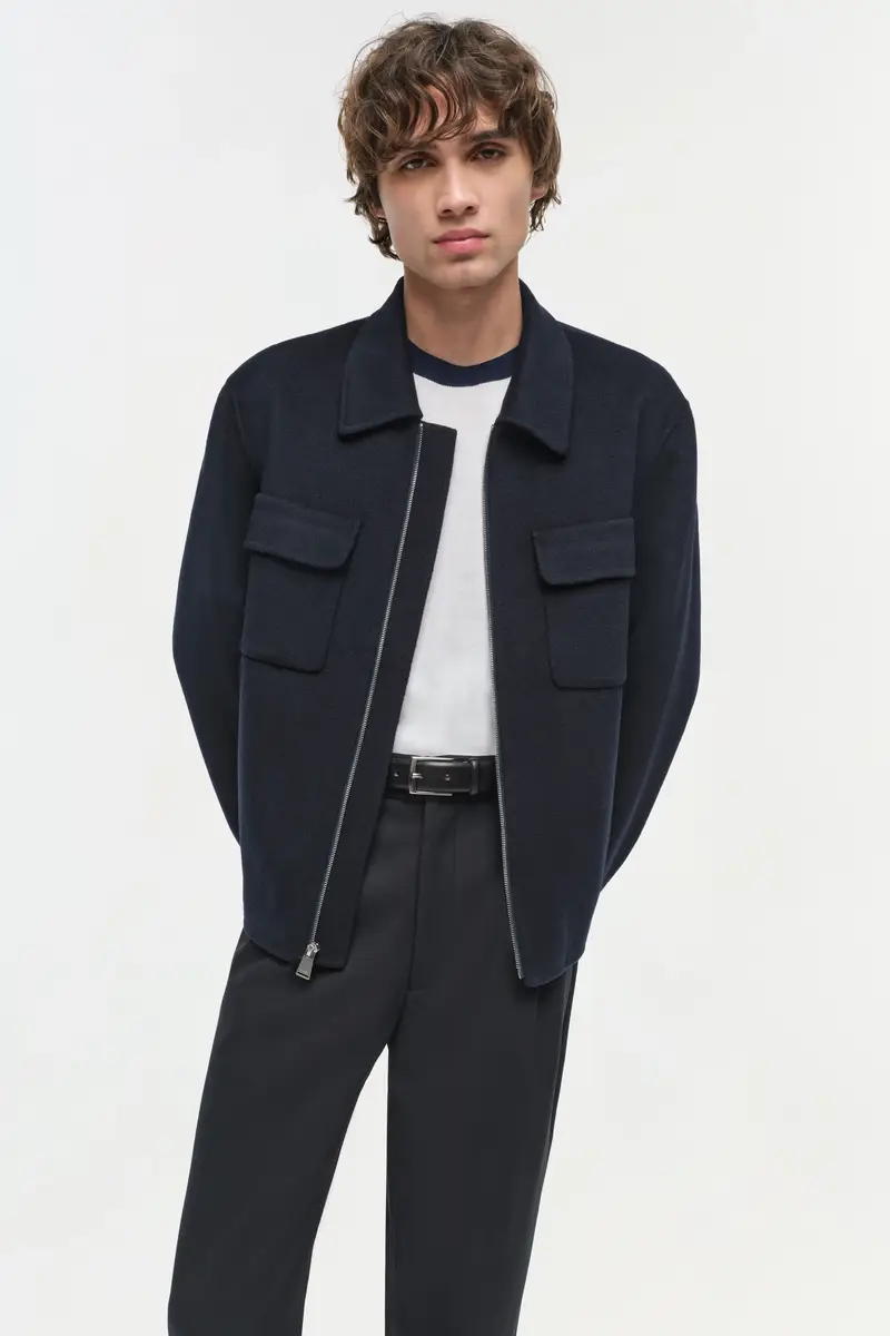Simkhai Dennis Wool Zip Up Jacket | Thumbnail 3 Simkhai Dennis Wool Zip Up Jacket | Thumbnail 3