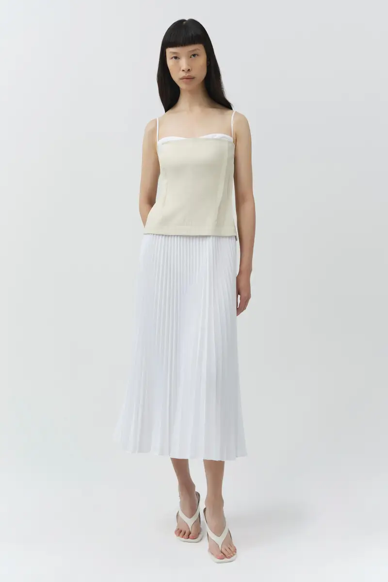 Simkhai Duval Linen Bustier Midi Dress | Thumbnail 2