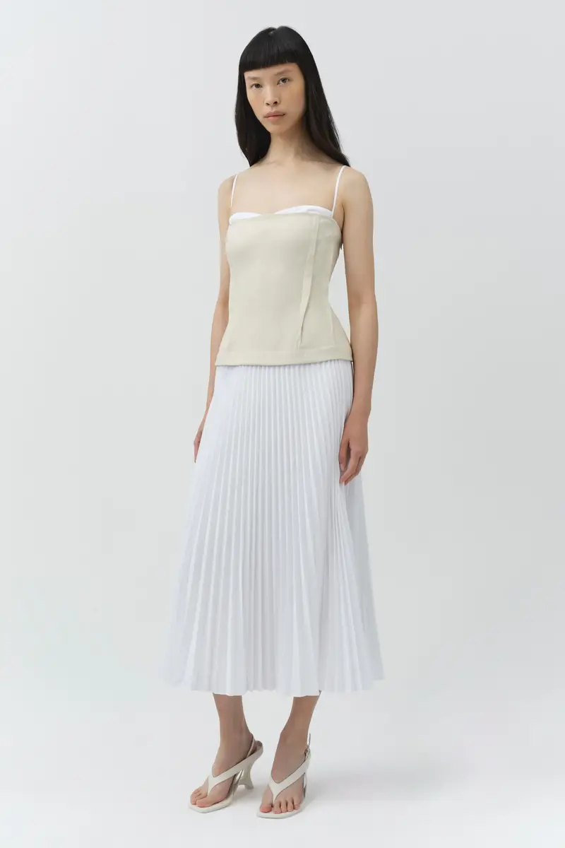 Simkhai Duval Linen Bustier Midi Dress | Thumbnail 4