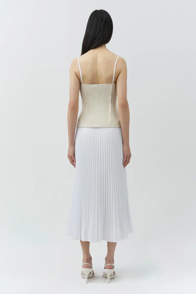 Simkhai Duval Linen Bustier Midi Dress | Thumbnail 5