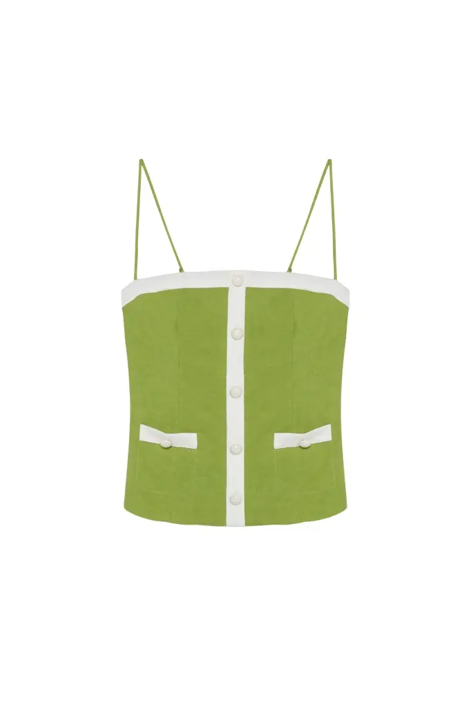 Simkhai Eleanor Button Down Cami