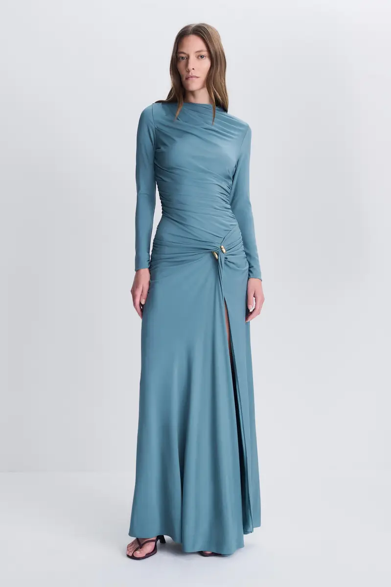 Simkhai Eleanora Draped Jersey Gown | Thumbnail 2 Simkhai Eleanora Draped Jersey Gown | Thumbnail 2