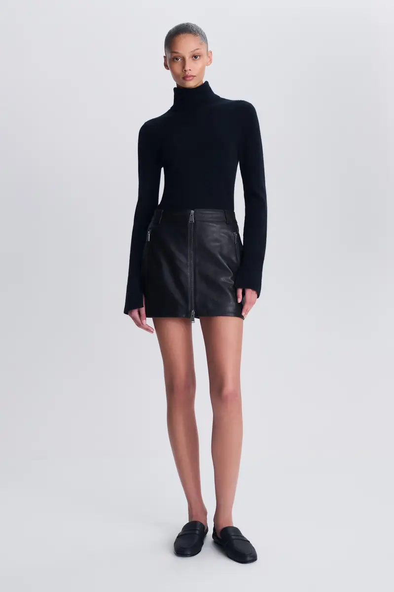 Simkhai Elina Leather Mini Skirt | Thumbnail 2