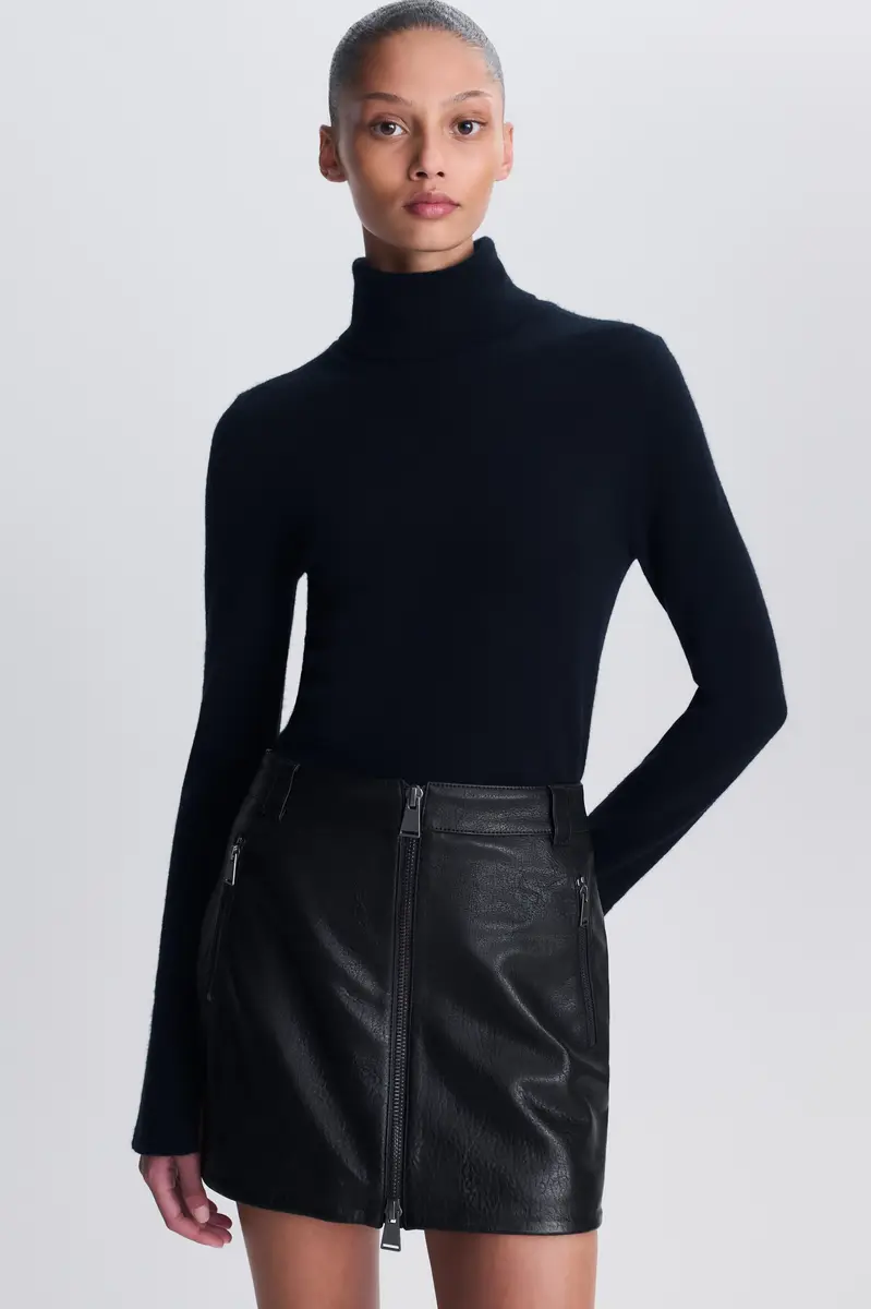 Simkhai Elina Leather Mini Skirt | Thumbnail 3