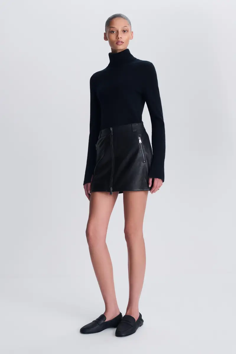 Simkhai Elina Leather Mini Skirt | Thumbnail 4