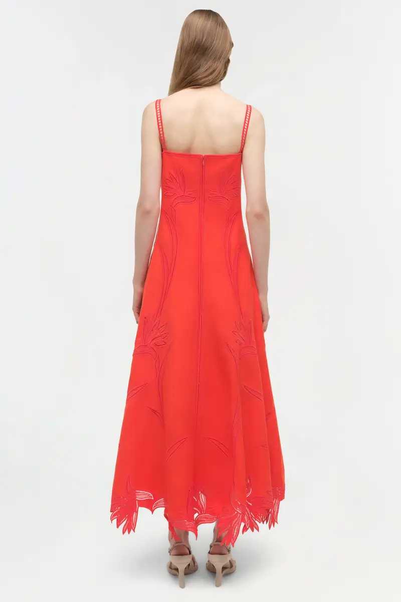 Simkhai Ellery Embroidered Bustier Midi Dress | Thumbnail 5
