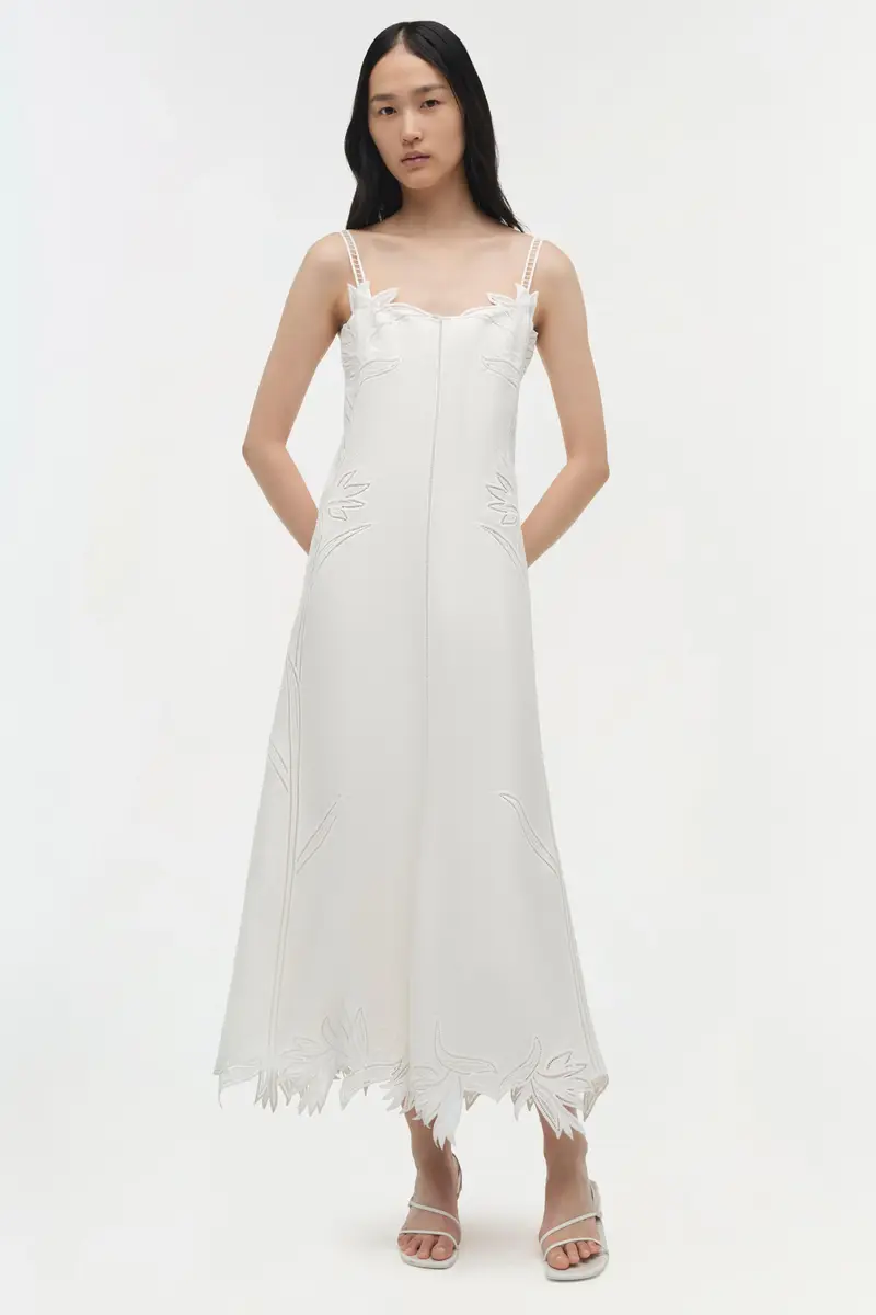 Simkhai Ellery Embroidered Bustier Midi Dress | Thumbnail 2