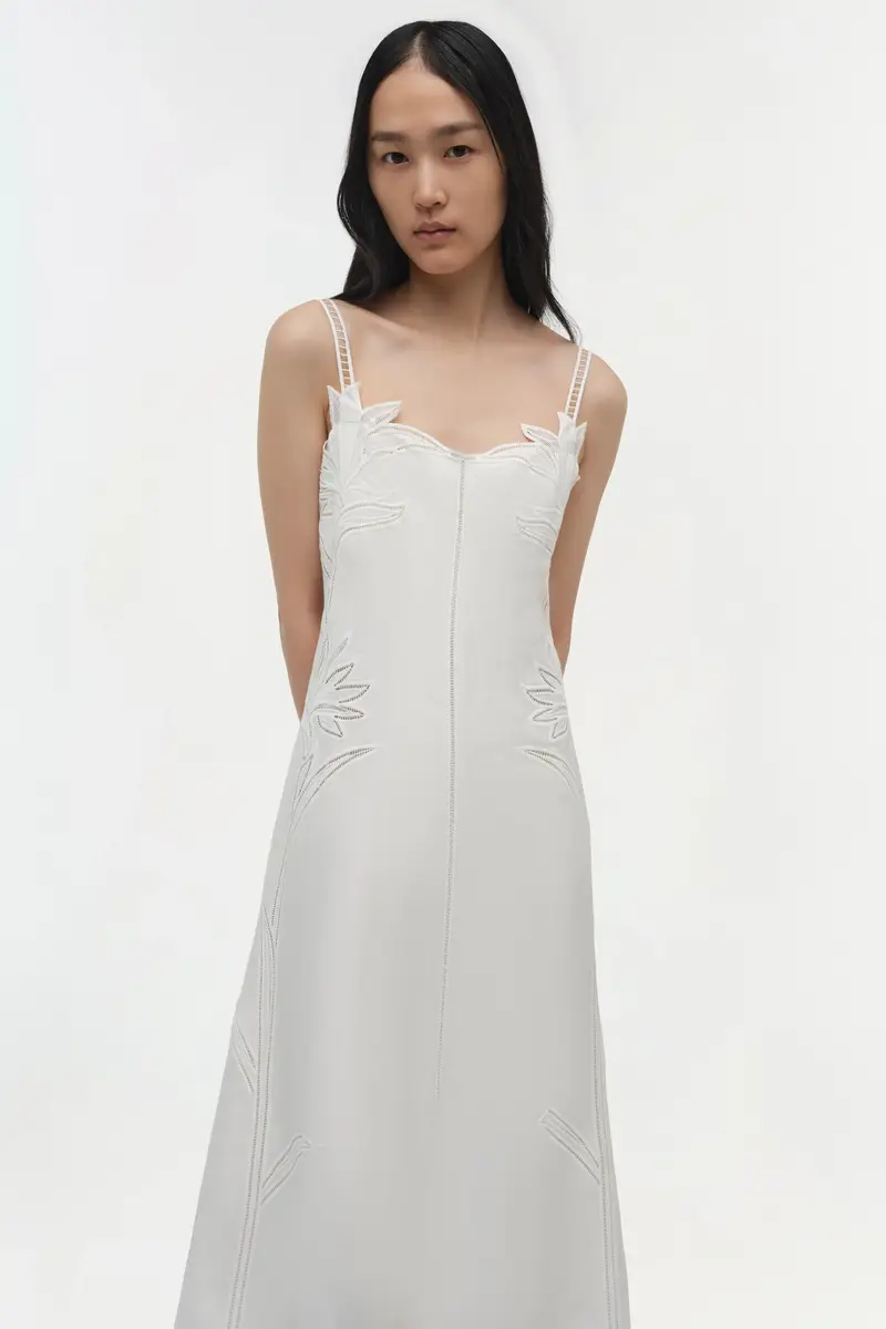 Simkhai Ellery Embroidered Bustier Midi Dress | Thumbnail 3