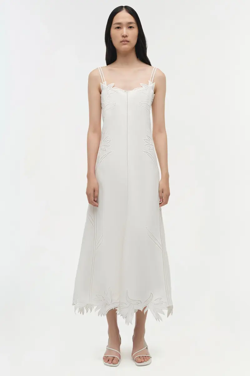 Simkhai Ellery Embroidered Bustier Midi Dress | Thumbnail 6