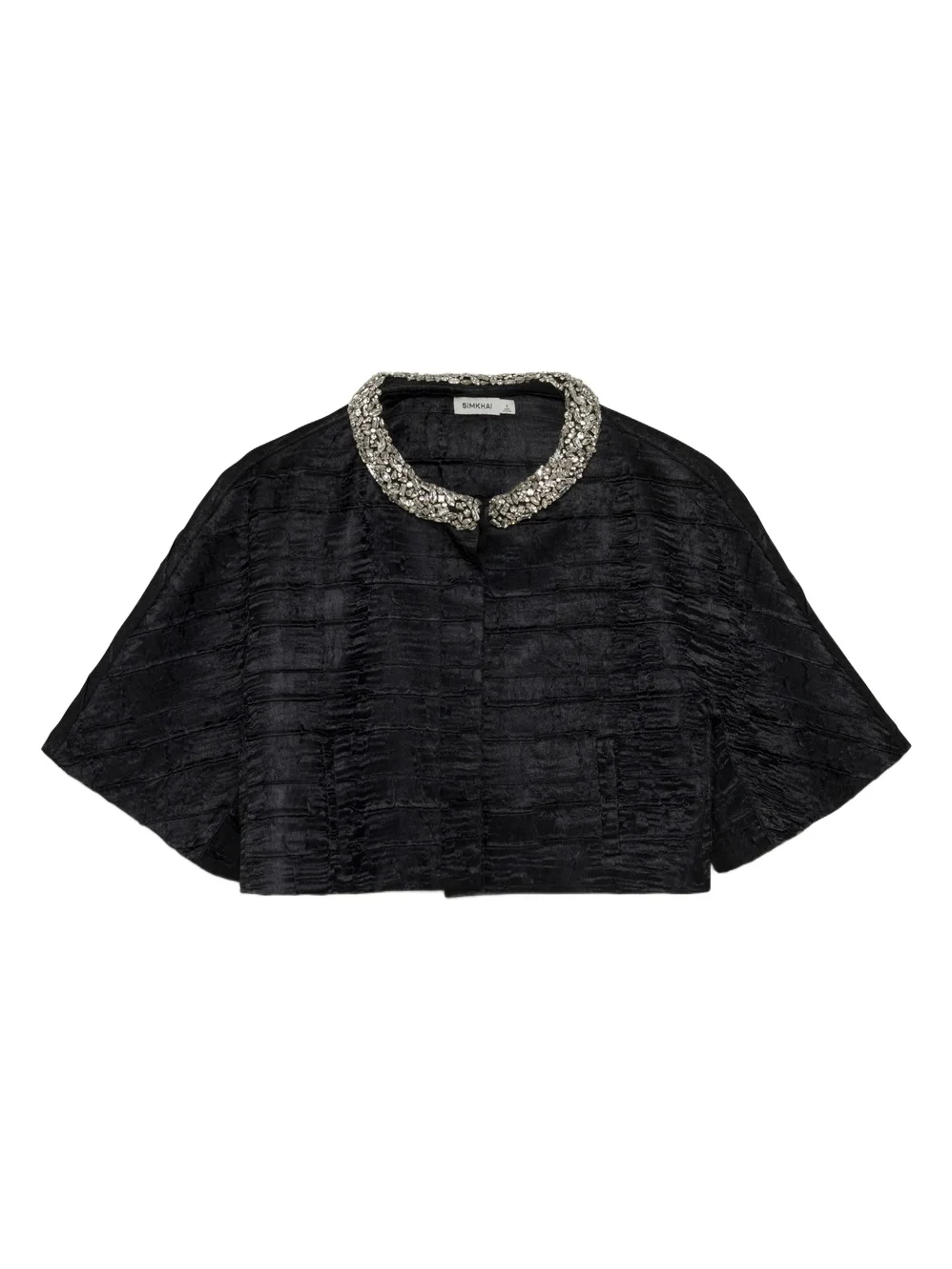 Elvessa Embellished Satin Jacket