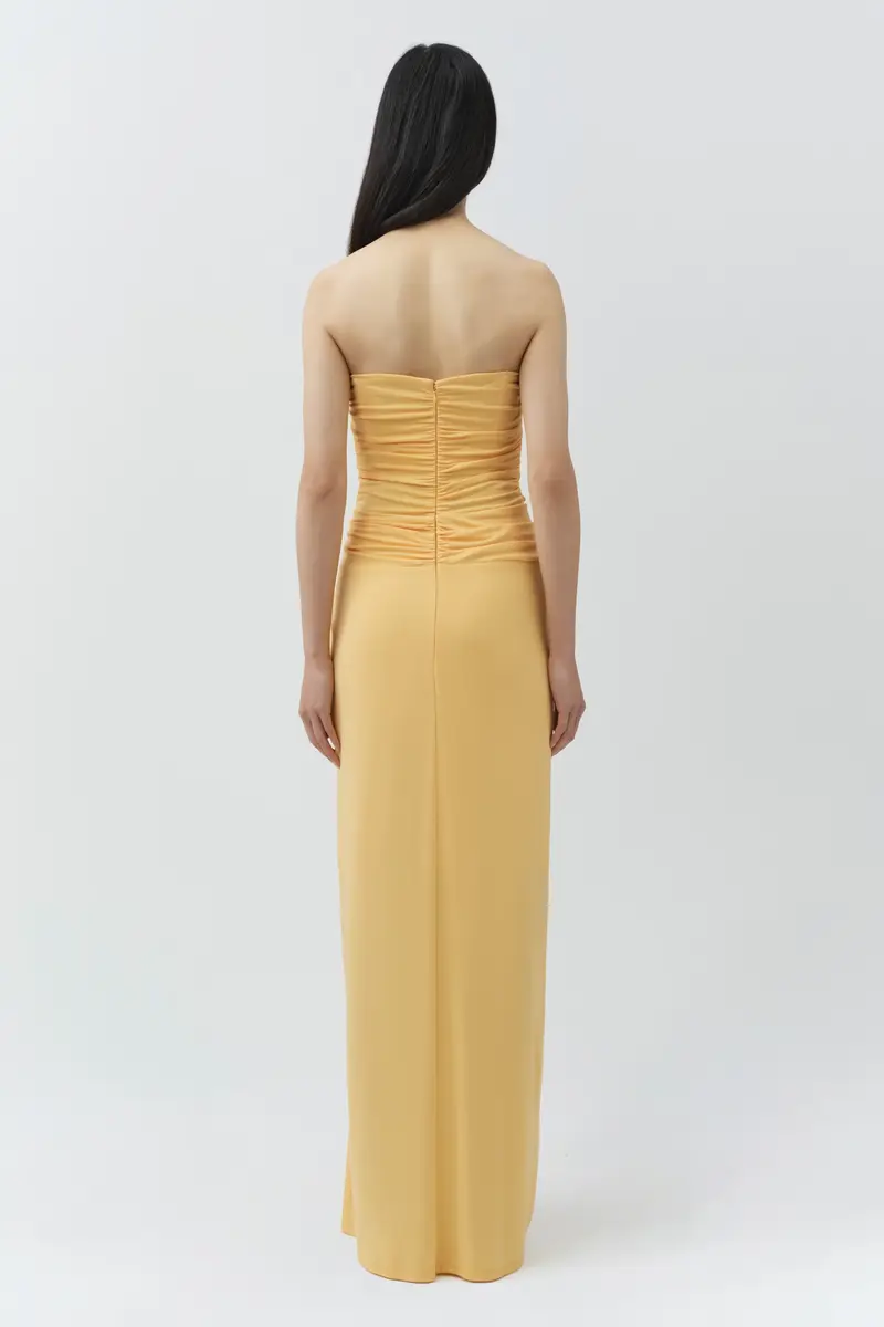 Simkhai Emma Strapless Draped Jersey Bustier Gown | Thumbnail 6 Simkhai Emma Strapless Draped Jersey Bustier Gown | Thumbnail 6